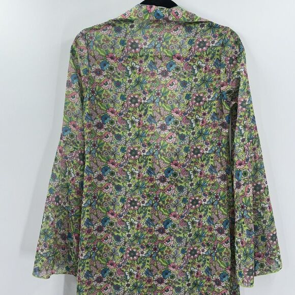 Lovers & Friends Floral Set Ring My Bell Robe And Shorts Size Small - Picture 9 of 16